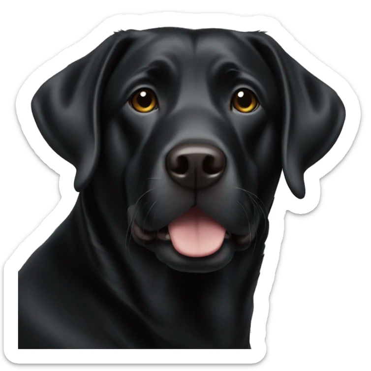 Black lab  sticker