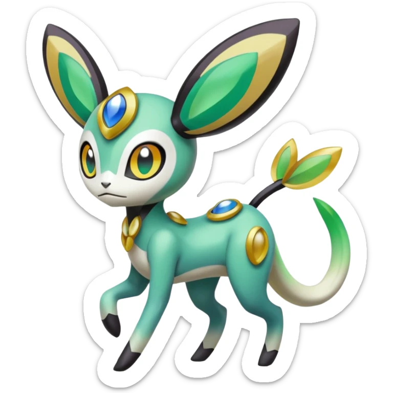 Meloetta-Inteleon-Gabite-Keldeon-Pokémon-Fakémon-fusion-hybrid-creature sticker