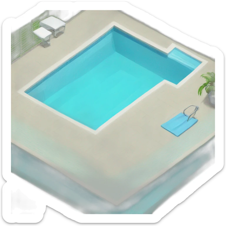 swimming pool sticker