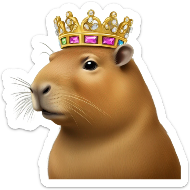 capybara king sticker