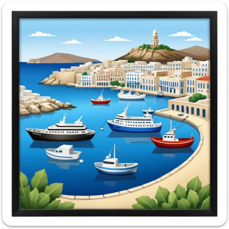 piraeus is a city in athens and it has the main port of athens too sticker