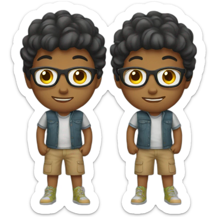 Kid wearing watch sticker