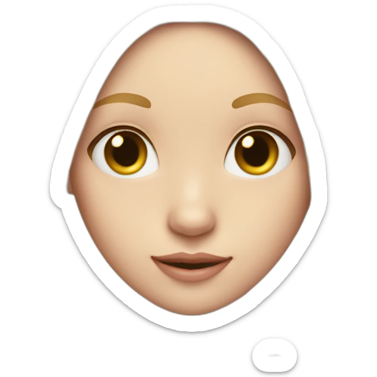 Long blond hair girl with purple cat ear Alice band sticker