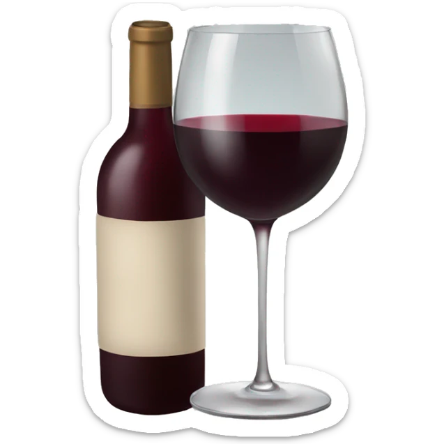Red wine  sticker