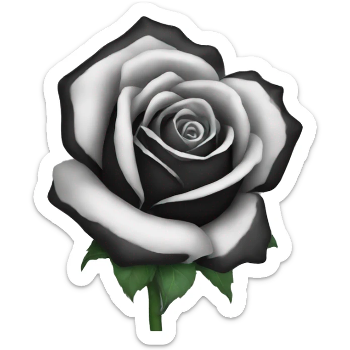 Black rose  sticker
