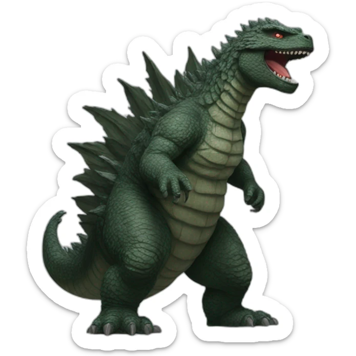 Godzilla sticker