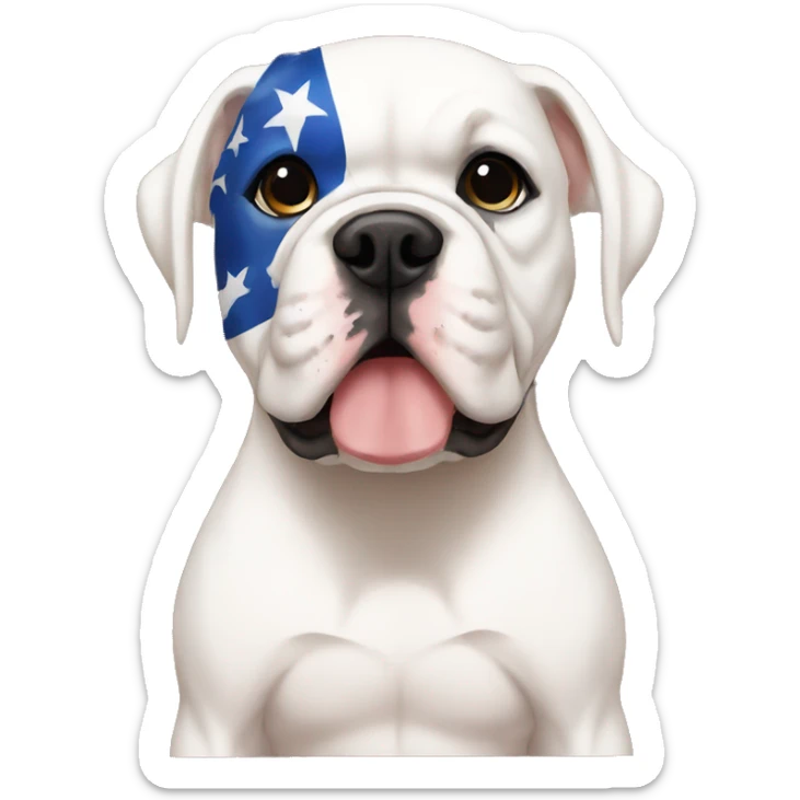 :american-bulldog-puppy-with-a-wrestling-mask-on: sticker