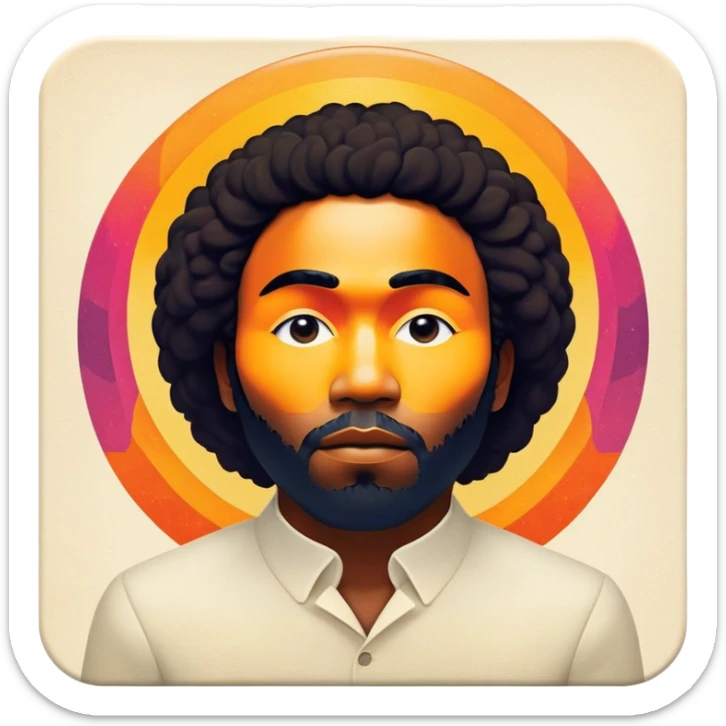 Awaken my love by Childish Gambino vinyl cover sticker