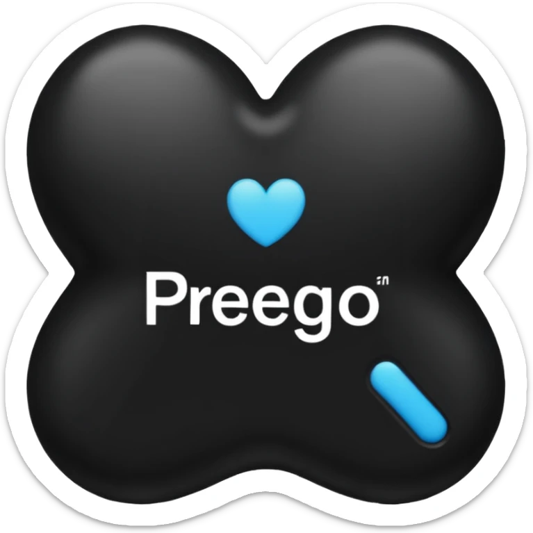 Prego - as in the Italian way of saying "You're welcome" sticker