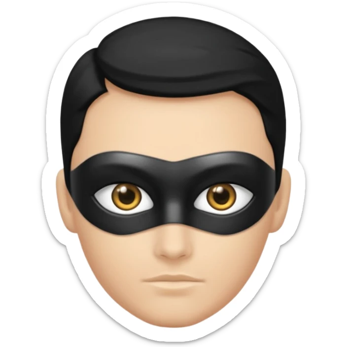 Un super héros qui portait une combinaison noir et argenté avec des symboles du temps dessus. Il a les yeux qui brillent en doré  sticker