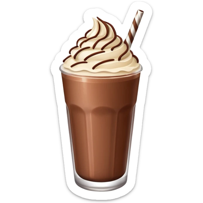 Chocolate milkshake  sticker