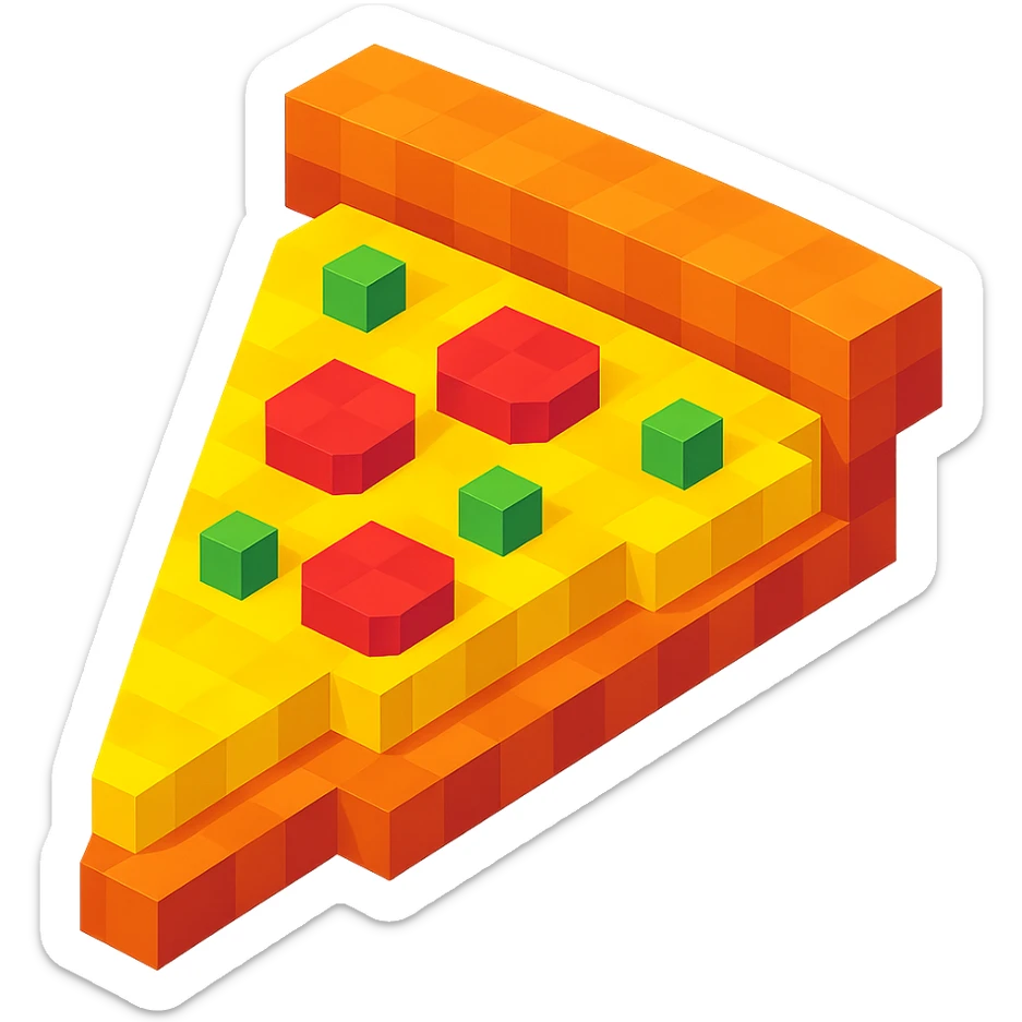 Pizza sticker