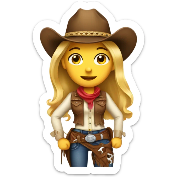 Cowgirl  sticker