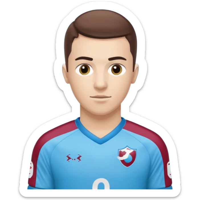 I want you to draw me a Trabzonspor player and a football player named SAVIÇ. sticker