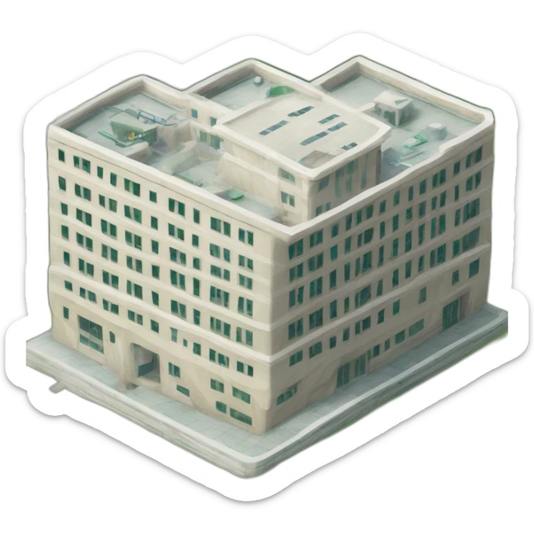 Hôpital/Hospital/Emergency/Medical building Attack On Titan  sticker