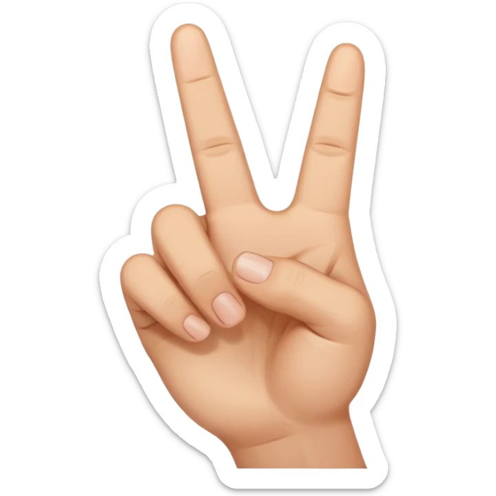 I want an emoji that looks like these👌🏻🤏🏻but i want that the the middle vinger touches the tumb and the other vingers dont. Can you do the Oke sign but than with de middle vinger sticker