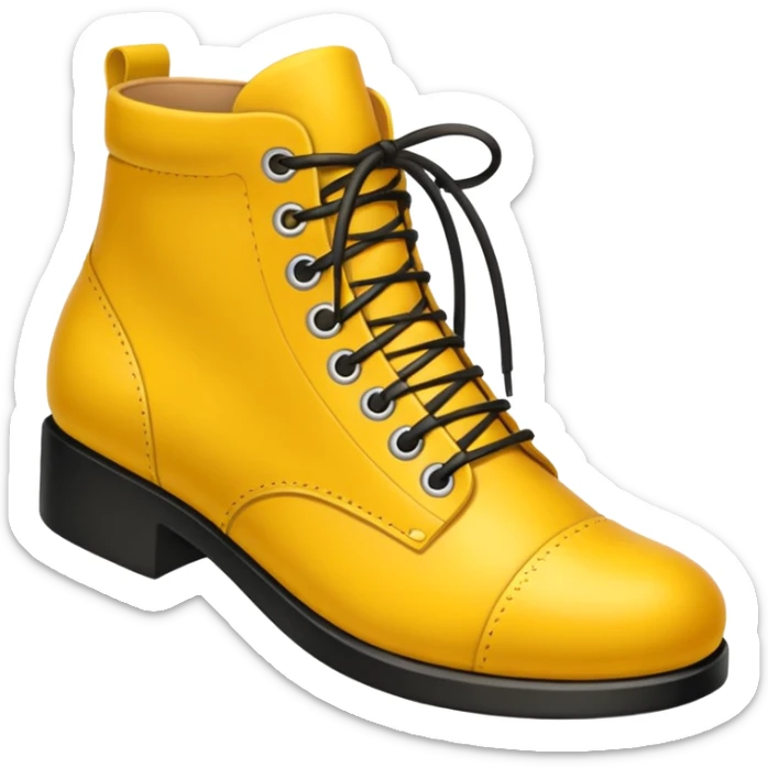 yellow shoe sticker