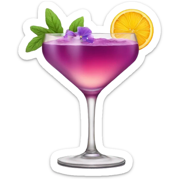 COCKTAIL WITH VIOLET sticker