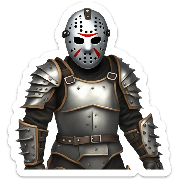 Jason voorhees version amour sticker