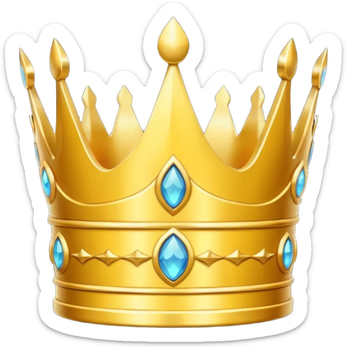 golden crown sticker