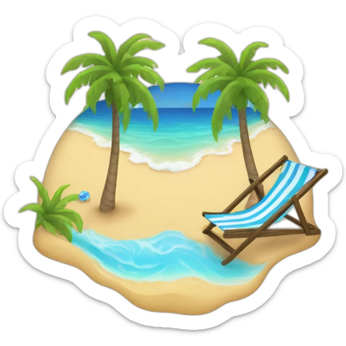 Beach sticker