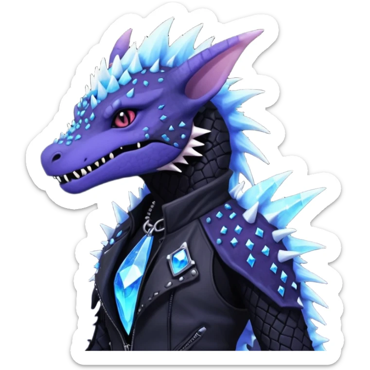 Punk’ish Edgy Badass Dark Gothic Salandit-Aurorus-Amaura-Hybrid-Creature sticker