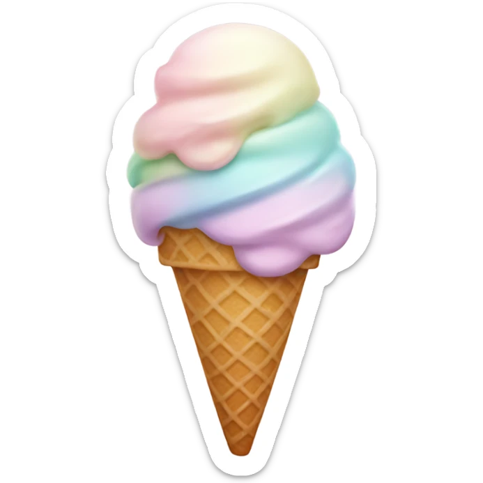 Pastel ice cream  sticker