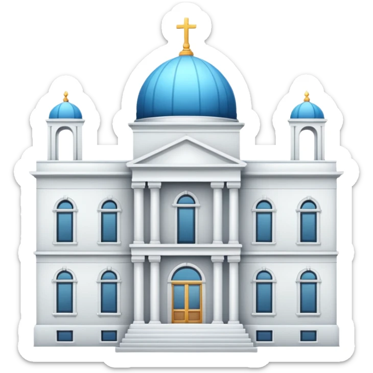 make the png emoji of president's office building sticker