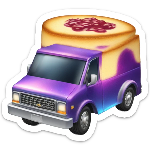 Fiery hot Blueberry Cheesecake holographic hot wheel food taco hot salsa truck sticker