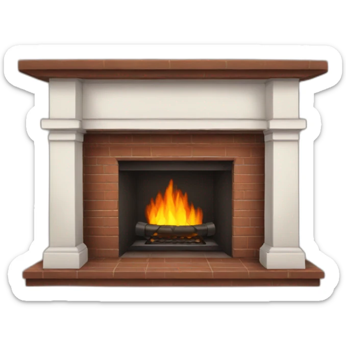 fireplace sticker