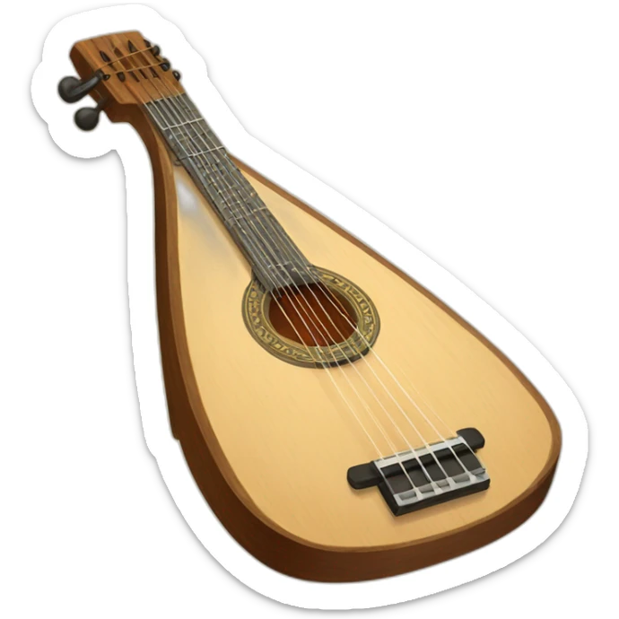 Erlandskian The Balalaika Daminko Balalaika Family instrument sticker