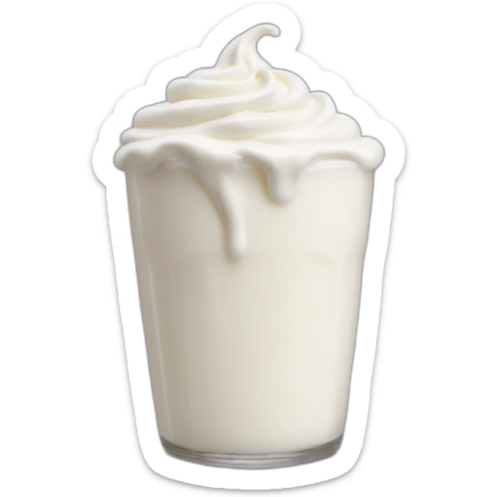 New York milkshake yogurt sticker