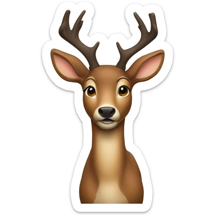Deer sticker
