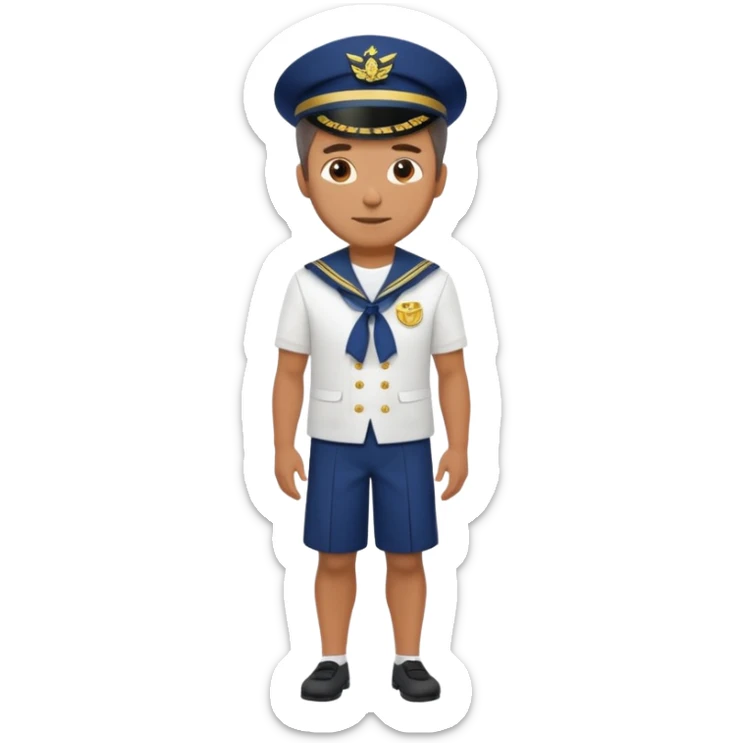 1618 marinero cuerpo entero, hombre de 40 años sticker