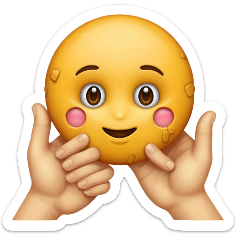 Devi creare un emoticon che sta per tirare uno schiaffo al contrario, cioè che colpisce con le nocche con la parte superiore della mano..e non con il palmo...ciò il verso opposto. sticker