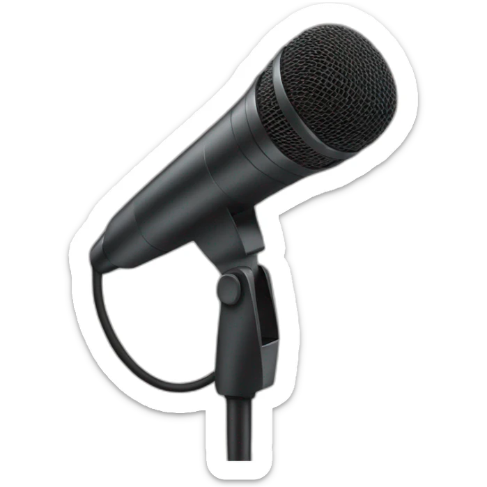 microphone sticker
