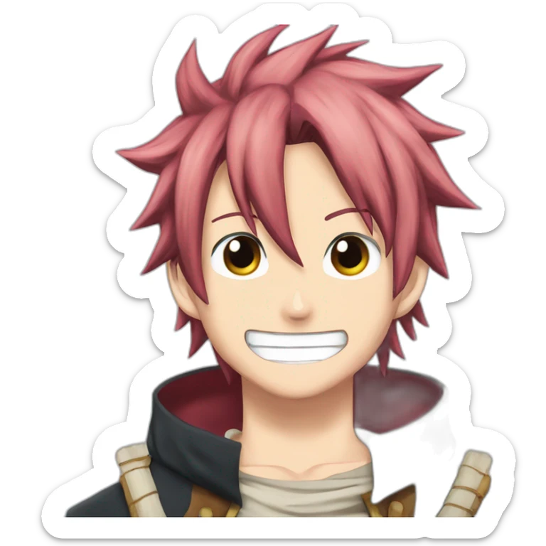 natsu from fairy tail anime rodong a horse art sticker