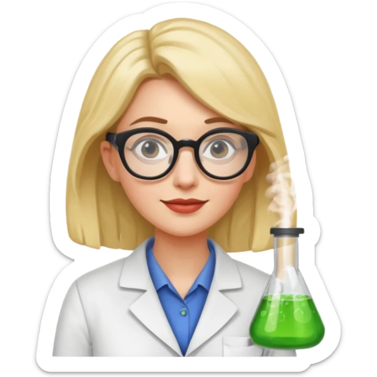 Quirky, cool, independent, and a bit aloof. weird scientist woman like froma backto the future sticker