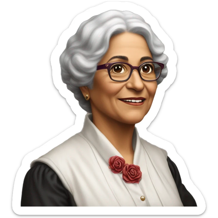 Julia Constancia de Burgos García was a Puerto Rican poet. As an advocate of Puerto Rican independence, she served as Secretary General of the Daughters of Freedom, the women's branch of the Puerto Rican Nationalist Party. burgundy  sticker