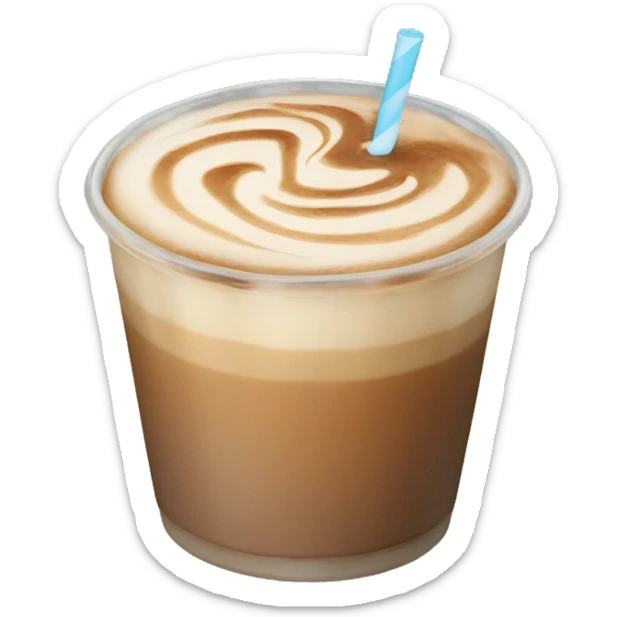 iced latte sticker