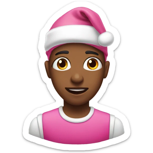 Pink Christmas  sticker
