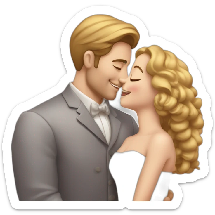 Homme qui fait un doigt d'honneur et des bisous des bisous sticker