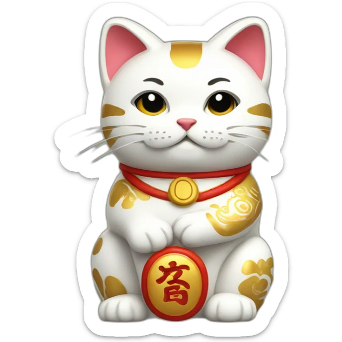 maneki neko sticker