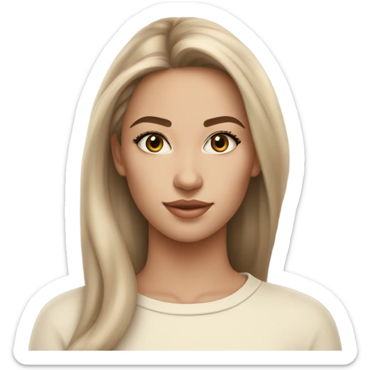 clean girl aesthetic sticker