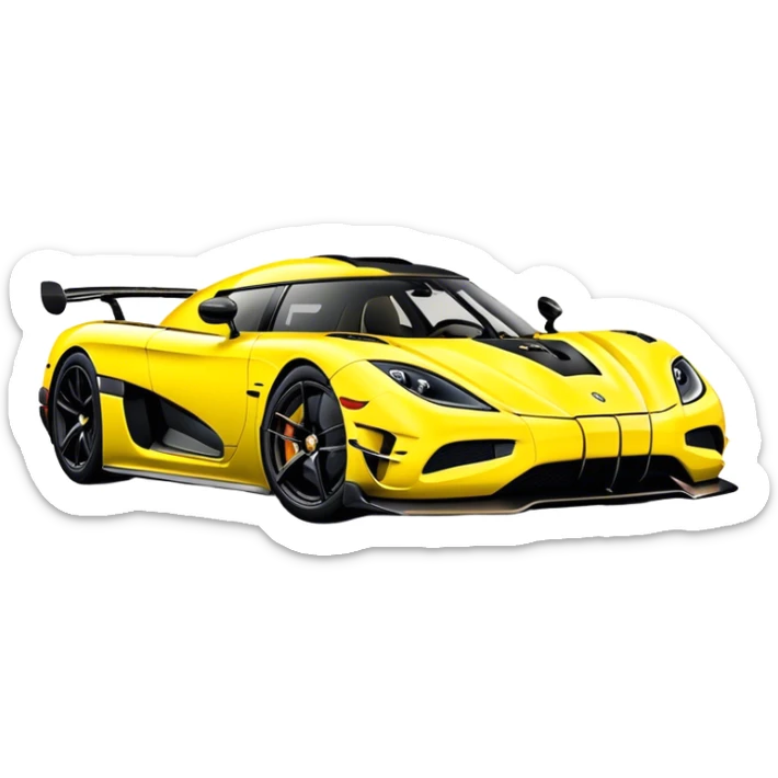 Koenigsegg Agera RS - Koenigsegg (Model Year: 2020) (Iconic colour: Yellow) sticker