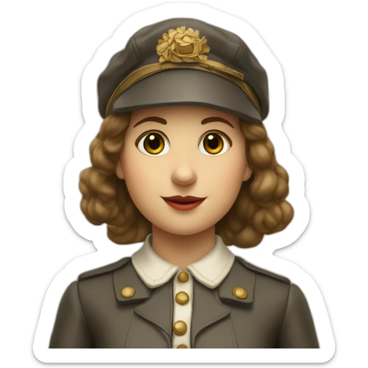 Louis bleriot girl sticker