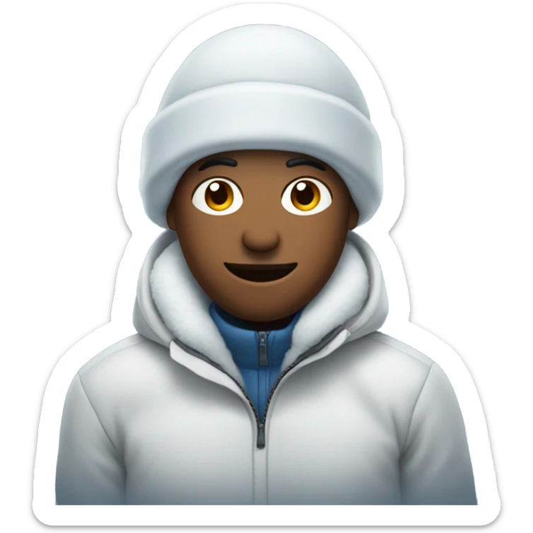 I’m in the thic of it, and everybody knows They know me where it snows. sticker