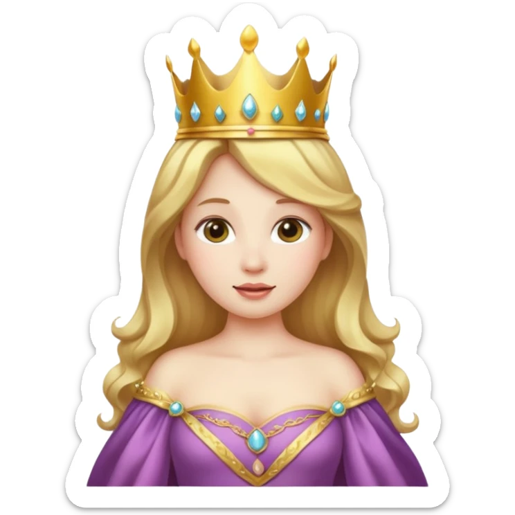 Princess potato sticker