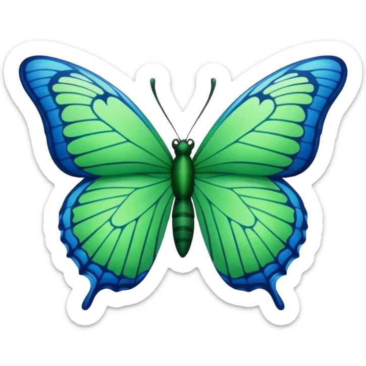 Créer un emoji représentant la Guadeloupe dans sa forme géographique réelle, vue du dessus sticker