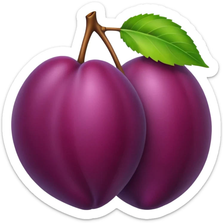 plum sticker